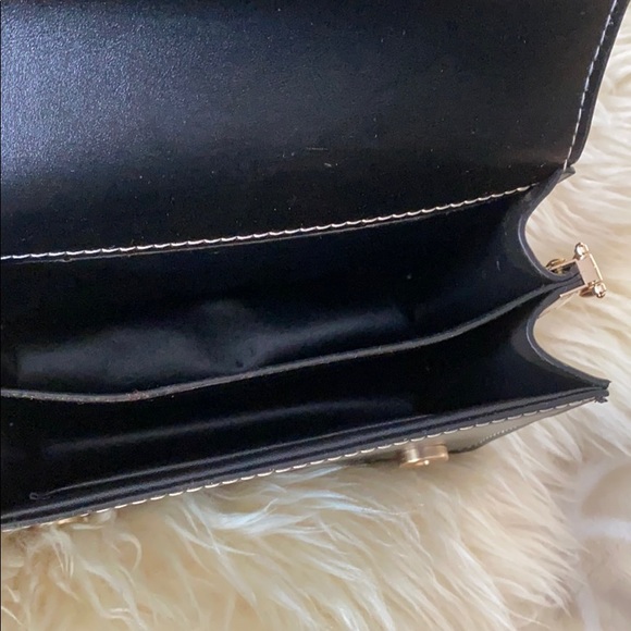 Black Faux-Leather Mini Bag - Picture 4 of 5